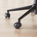 Grey Linen Office Swivel Chair with Adjustable Height and Armrest