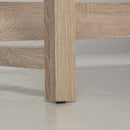 White and Oak 3-Tier Storage Computer Desk - 120cm Writing Table