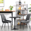 Black Round Metal Dining Table