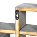 Grey Interlocking Cube Wall Shelves - Display Shelf for Living Room, Bedroom