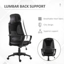 Black Ergonomic Mesh Office Chair with Lumbar Support & Headrest