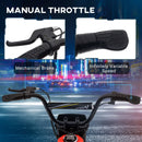 Red Electric Motorbike with Twist Grip Throttle and Music - 16km/h Max Speed
