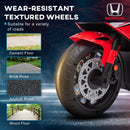 Red Kids 6V Honda Licensed Motorcycle with Music & Training Wheels