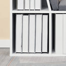 White Cushioned Reading Seat Bookcase Shelf