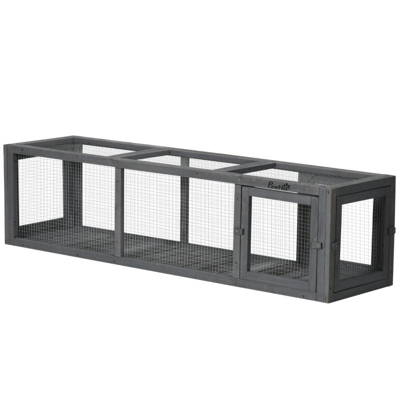 150cm Long Cat Tunnel, Indoor/Outdoor Play Tunnel for Cats - Grey