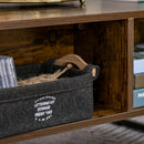 Brown Extendable Lift-Top Coffee Table with Hidden Storage Drawer