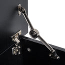 Black Wooden Storage Box Chest with Lid - 100 x 40 x 40 cm