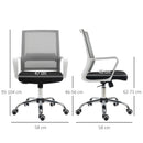 Black Ergonomic Mesh Office Chair with Adjustable Height Armrest