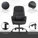 Black Massage Office Chair with Vibration and Lumbar Support