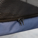 Foldable Pet Stroller with Cushion and Storage Bags, Dark Blue