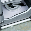 Aluminum 2-Shelf Camping Kitchen Station - Blue