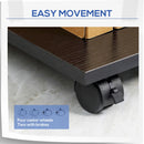 Black Mobile Printer Stand with CPU Stand and Drawer