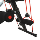 Black Adjustable Sit Up Bench with Thigh Support for Home Gym