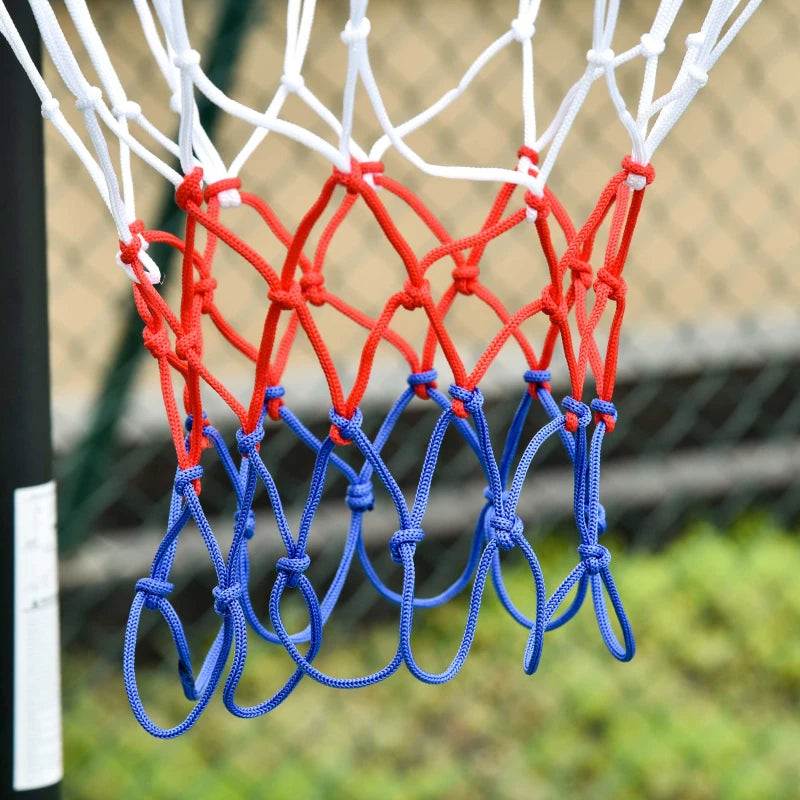 Adjustable Height Portable Basketball Hoop Stand with Sturdy Rim and Large Wheels - Black