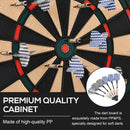 Electronic Dartboard Set with 26 Games in Black - 6 Darts Included