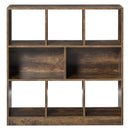 8-Cube Wood-Effect Storage Organizer - Natural Wood