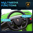 Green Lamborghini Style 12V Kids Electric Car with Butterfly Doors and Remote Control