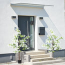 White Artificial Honeysuckle Flower in Pot Set of 2 - Indoor Outdoor Fake Plants 15x15x150cm