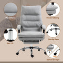 Grey Ergonomic Office Chair with Massage and Heating