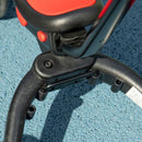 Red Kids Tricycle with Adjustable Push Handle & Detachable Footrest, Ages 1.5-4