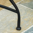 Round Grey/Black Mosaic Garden Table