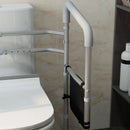 Adjustable Toilet Safety Frame with Arms, White, Elderly & Disabled Support