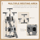 Grey Cat Tree Scratching Post