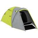 Yellow/Grey 2-Person Dome Tent with Front Porch and Accessories