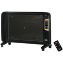 Black Portable Electric Space Heater - 2 Heat Settings