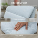 Blue Adjustable Floor Chair with Back Support - Folding Lazy Sofa Bed