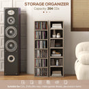 Set of Two Dark Wood-Effect CD Storage Units