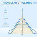 Blue Folding Kids Gymnastics Bar with Adjustable Height