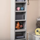 Grey Adjustable CD Media Display Shelf Set of 2