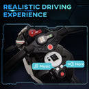 Black Kids 6V Electric Ride-On Motorbike with Lights and Music