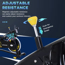 Yellow Upright Exercise Bike with 10KG Flywheel & LCD Monitor