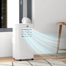 Portable 5000 BTU Air Conditioner, 4-in-1 Unit, Dehumidifier, Cooling Fan - White, Remote Control, 2 Speeds, 24H Timer