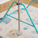 Foldable Kids Gymnastics Bar - Adjustable Height, Green