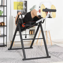Red Inversion Table with Safety Belt for Muscle Pain Relief