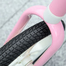 12" Pink Balance Bike for Kids - Adjustable Seat, 360° Rotation Handlebars
