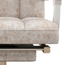 Beige Ergonomic Massage Office Chair with Heat and Footrest