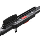 Compact Electric Treadmill with Safety Features and LCD Monitor - Black