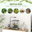 40L Reptile Vivarium with Anti-Escape Design and Ventilation - Ideal for Lizards, Frogs, Snakes, Turtles, Tortoises