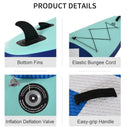 10.5' Inflatable Stand Up Paddle Board Set with Kayak Seat - Blue