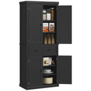 Black Freestanding Kitchen Storage Cabinet