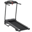 Black Foldable Electric Treadmill with LCD Display and Cup Holders