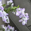 Realistic Purple Wisteria Flower Tree in Pot - Indoor/Outdoor Decor, 110cm