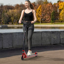 Red Lightweight Steel Stunt Scooter for Teens