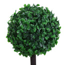 Set of 2 Green Boxwood Ball Topiary Trees - Indoor/Outdoor Decor (67cm)