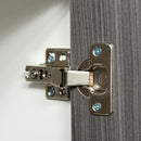 Modern 2-Drawer Light Grey and White Side Cabinet