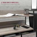 Grey Rustic 7-Drawer Fabric Chest